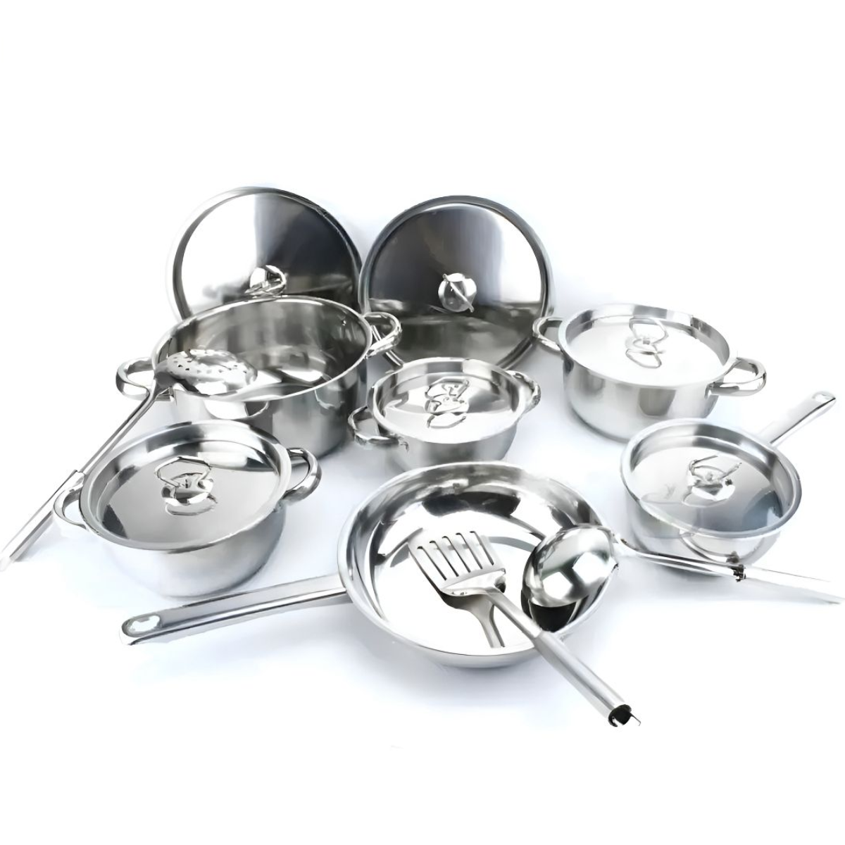 Miniatura 2 de Juego De Ollas En Acero Inoxidable